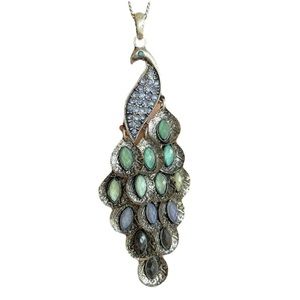 BOGO! Peacock Pendant Necklace